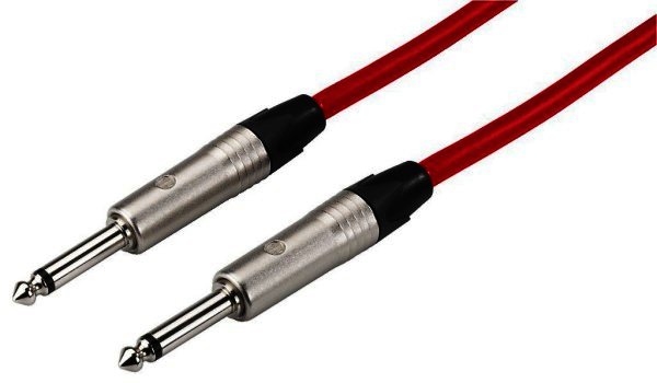 MCCN-150/RT - Mikrofon-Kabel 2x6,3mm Mono Klinke 1,5m