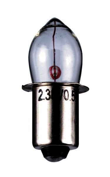 Olivenform Lampe - Sockel P13,5 - 2,38V, 2,50V, 4,8 Volt - Durchmesser 11,5mm