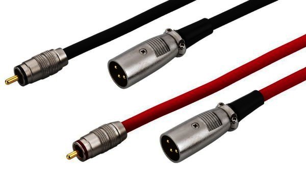 Audio Verbindungskabel Cinch - XLR Stecker 3m - Paar