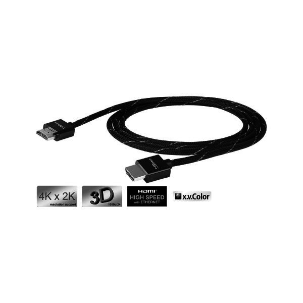 Black Connect SLIM HDMI Kabel - extra dünn
