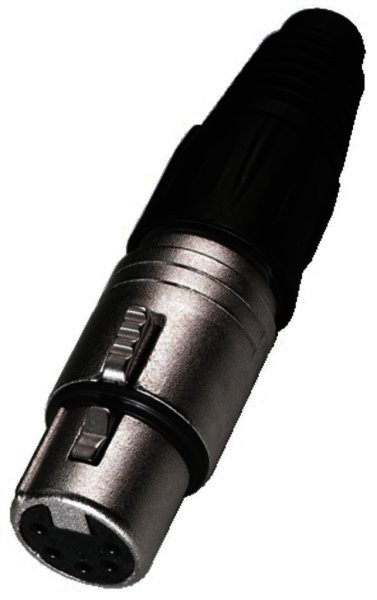 NC-5FX - XLR-Kupplung / XLR Buchse, 5-polig für Kabel Ø 3,5-8mm