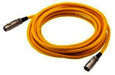 MEC-50/GE - XLR-Kabel DMX / Mikrofon - 0,7m - gelb