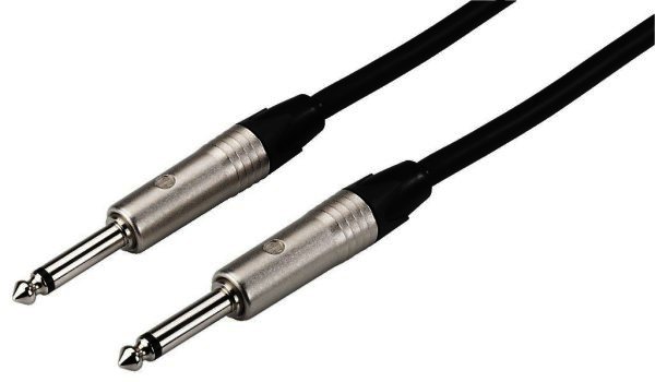MCCN-300/SW - Mikrofon-Kabel 2x6,3mm Mono Klinke - 3m