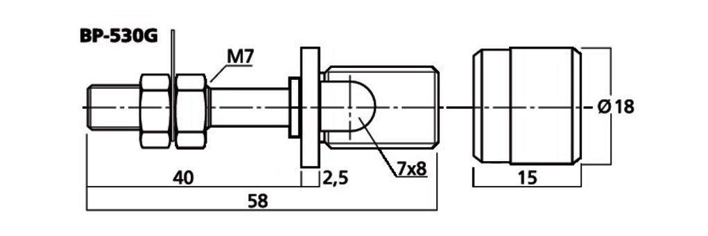 Monacor BP-420 LS-Polklemmen-Paar-Für Holzgehäuse bis 25 mm-Schraub-und  steckbar