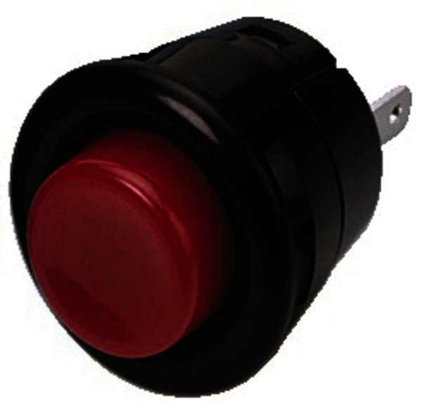 MS-131/RT - Drucktaster 1-polig, Arbeitskontakt, Rot