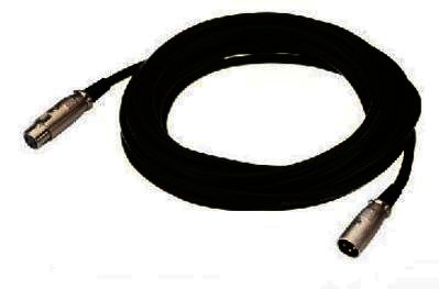 MEC-50/SW - XLR-Kabel - DMX / Mikrofon - 0,7m schwarz
