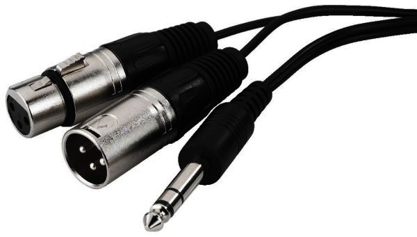 img Stage Line Audio Adapterkabel 6,3mm Klinke auf XLR 