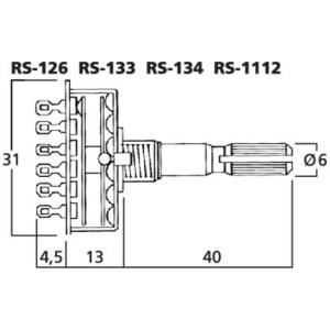RS-133 - Stufen-Drehschalter