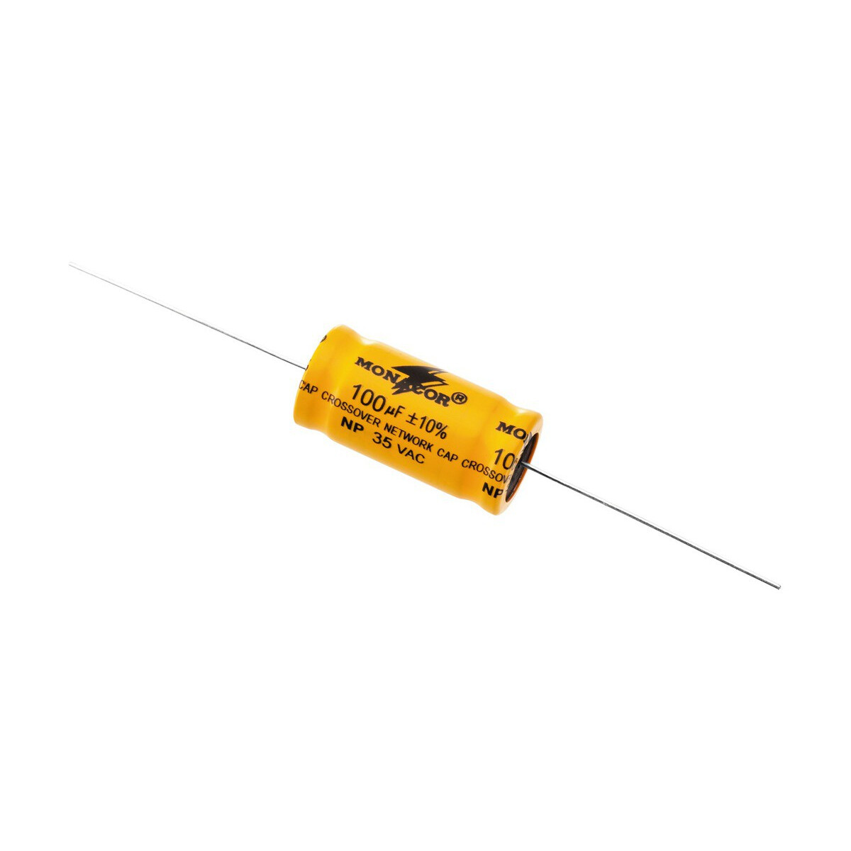 Bipolarer Elektrolytkondensator 100µF, RM 35mm, 2 St&u