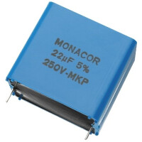 MKP Folienkondensator, 250V, 22µF, RM 42,5mm, 4 Stück