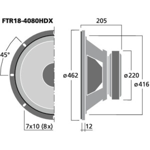 Celestion FTR18-4080HDX PA-Basslautsprecher
