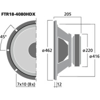 Celestion FTR18-4080HDX PA-Basslautsprecher
