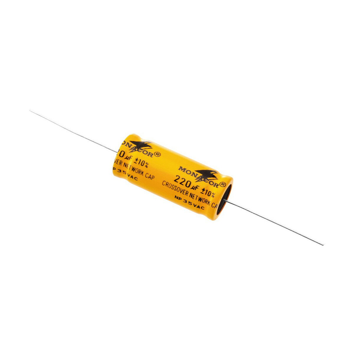 Bipolarer Elektrolytkondensator 220µF, RM 45mm, 2 St&u